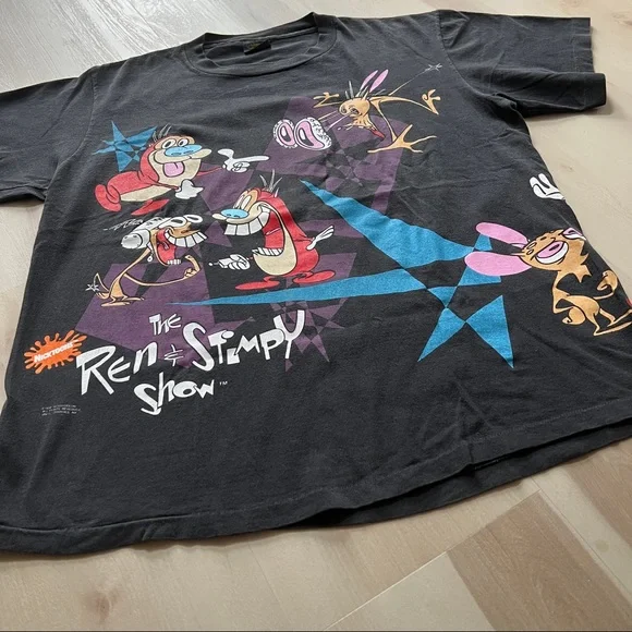 Authentic Vintage Ren & Stimpy All Over Print T-Shirt Sz XL  Perfect condition - Picture 4 of 10